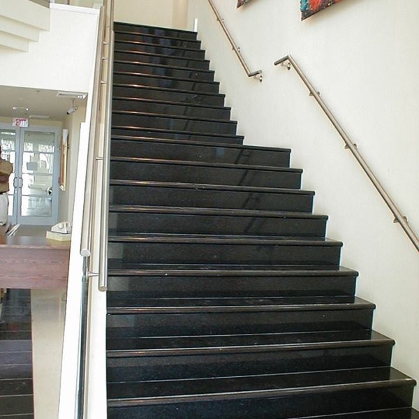 Black Impala Granite Stairs
