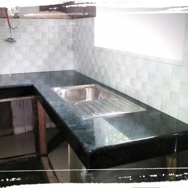Hussan Green Granite Kitchen Cobinate