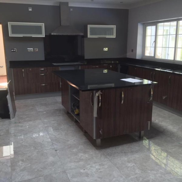 Jet Black Granite Counter tops