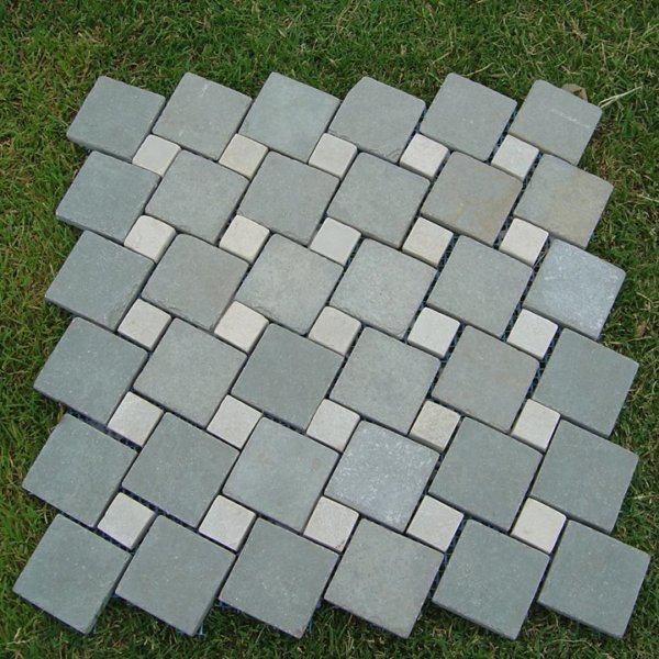 Kota Blue and Mint white