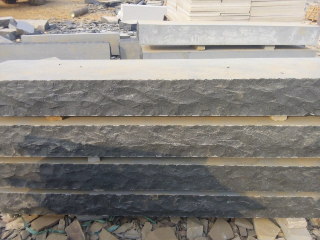 Lime Black 1 Side Rockface - Natural Stone Depot Pvt. Ltd